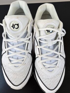 Nike White and Black KD Basketball Shoes